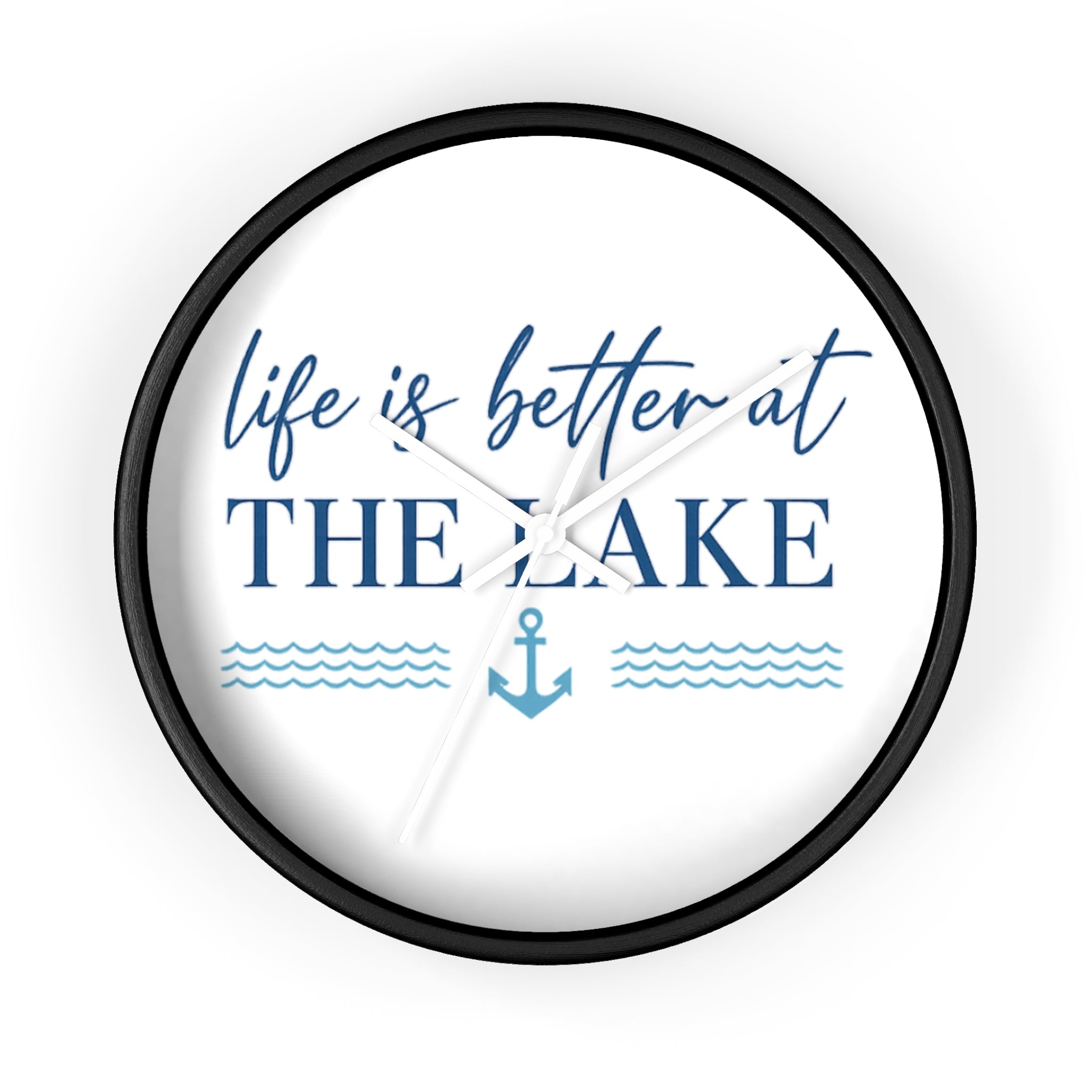 Life Is Better at the Lake Wall Clock