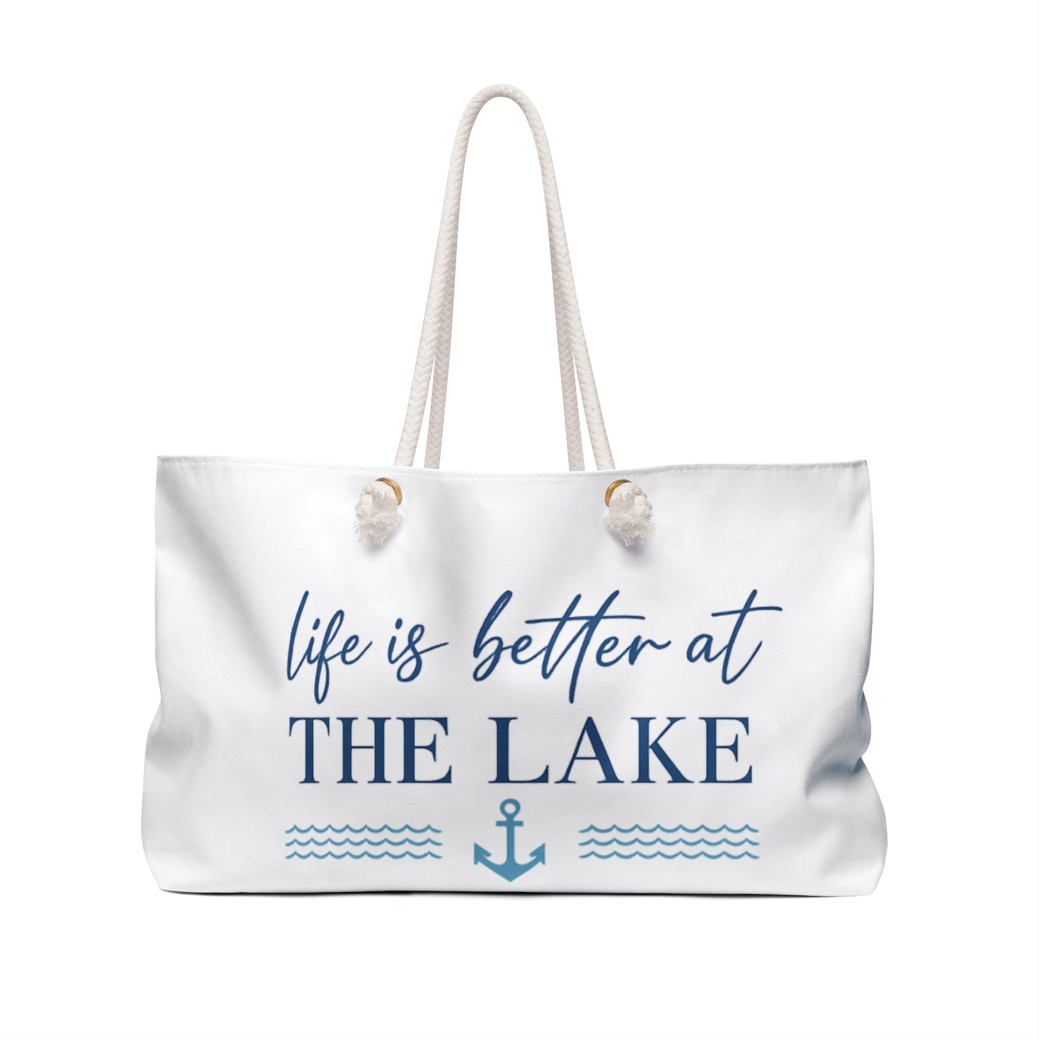 Life Is Better at The Lake Weekender bag