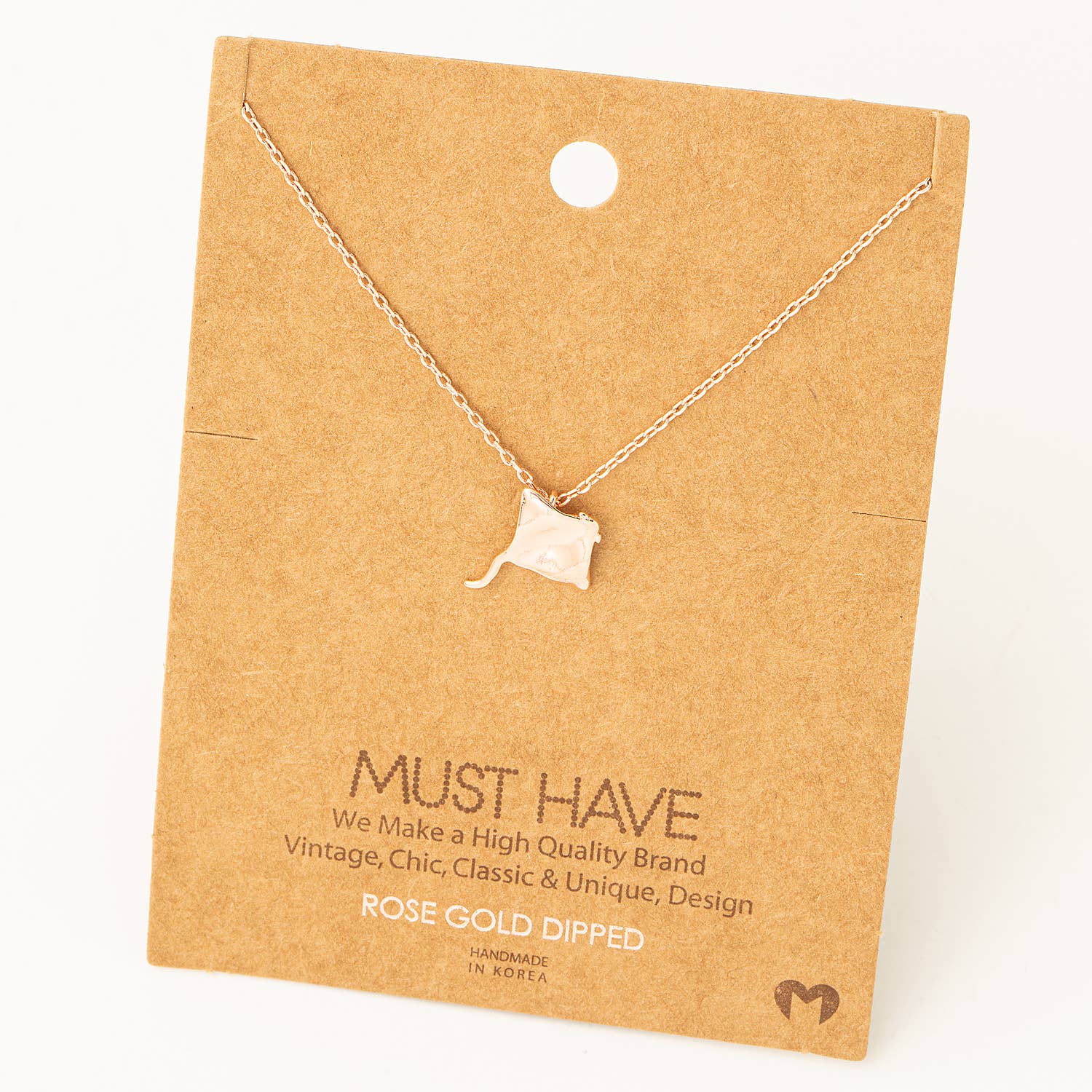 Mini Sting Ray Pendant Necklace