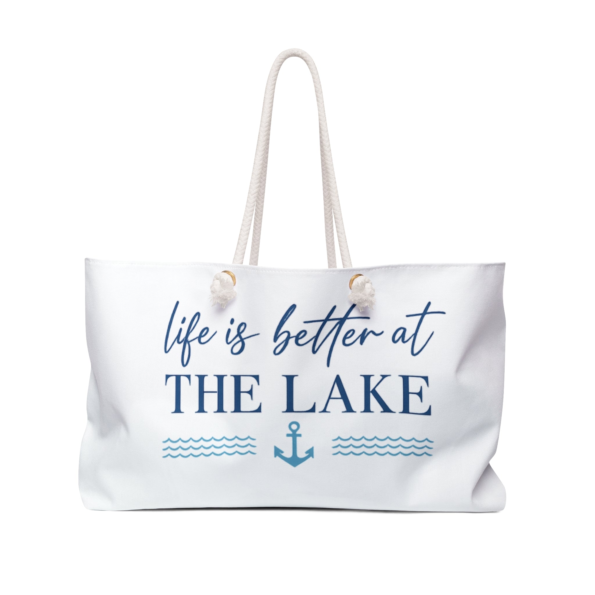Life Is Better at The Lake Weekender bag