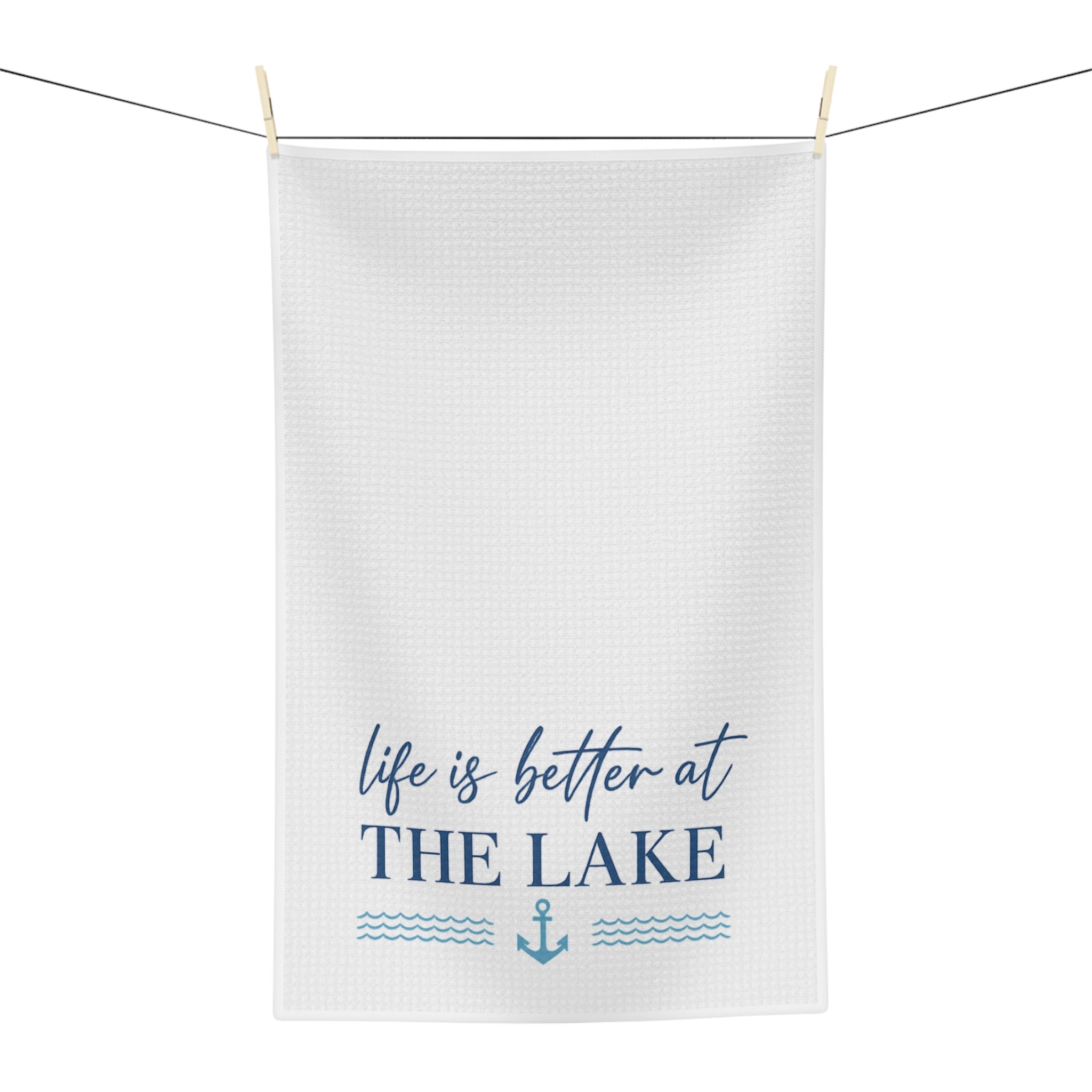 Life Is Better at the Lake Microfiber Tea Towel