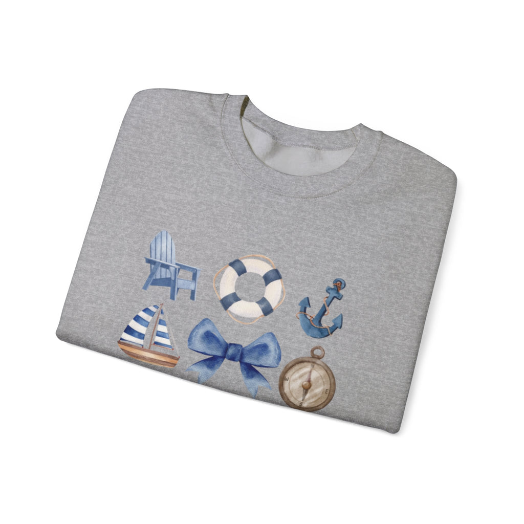 Boatin' Nautical Crewneck Sweatshirt