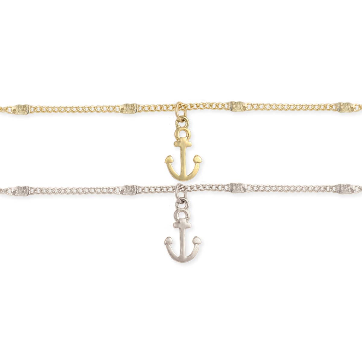 Anchor Charm & Chain Anklet