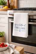 Life Is Better at the Lake Microfiber Tea Towel