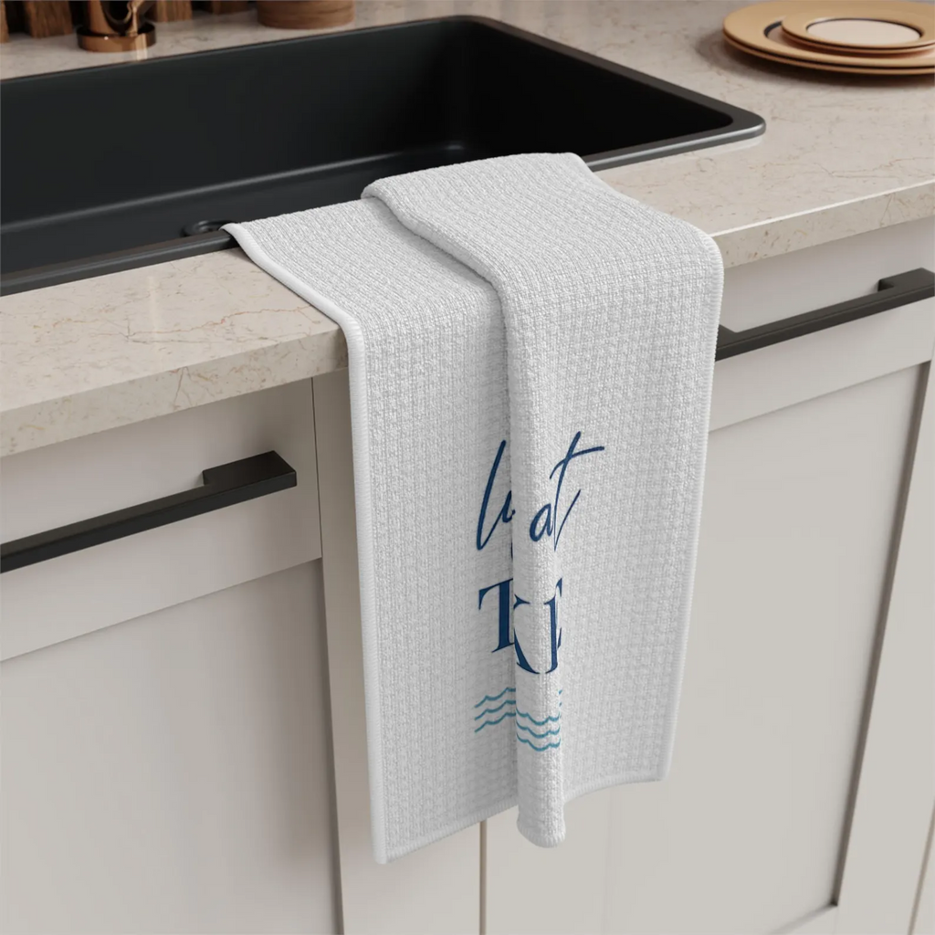 Life Is Better at the Lake Microfiber Tea Towel