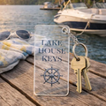Lake House Oars Keychain