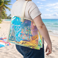 Floatin Holographic Sunshine Beach Tote