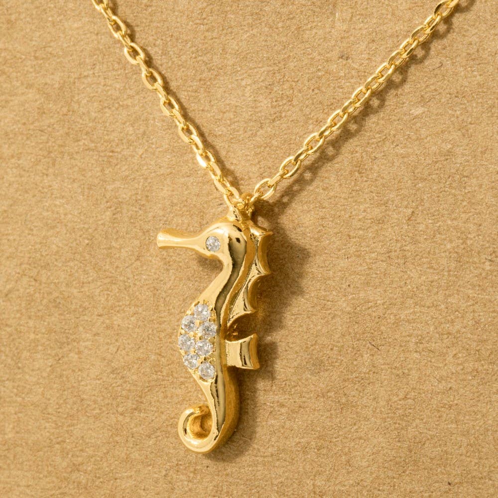 Mini Sea Horse Pendant Necklace