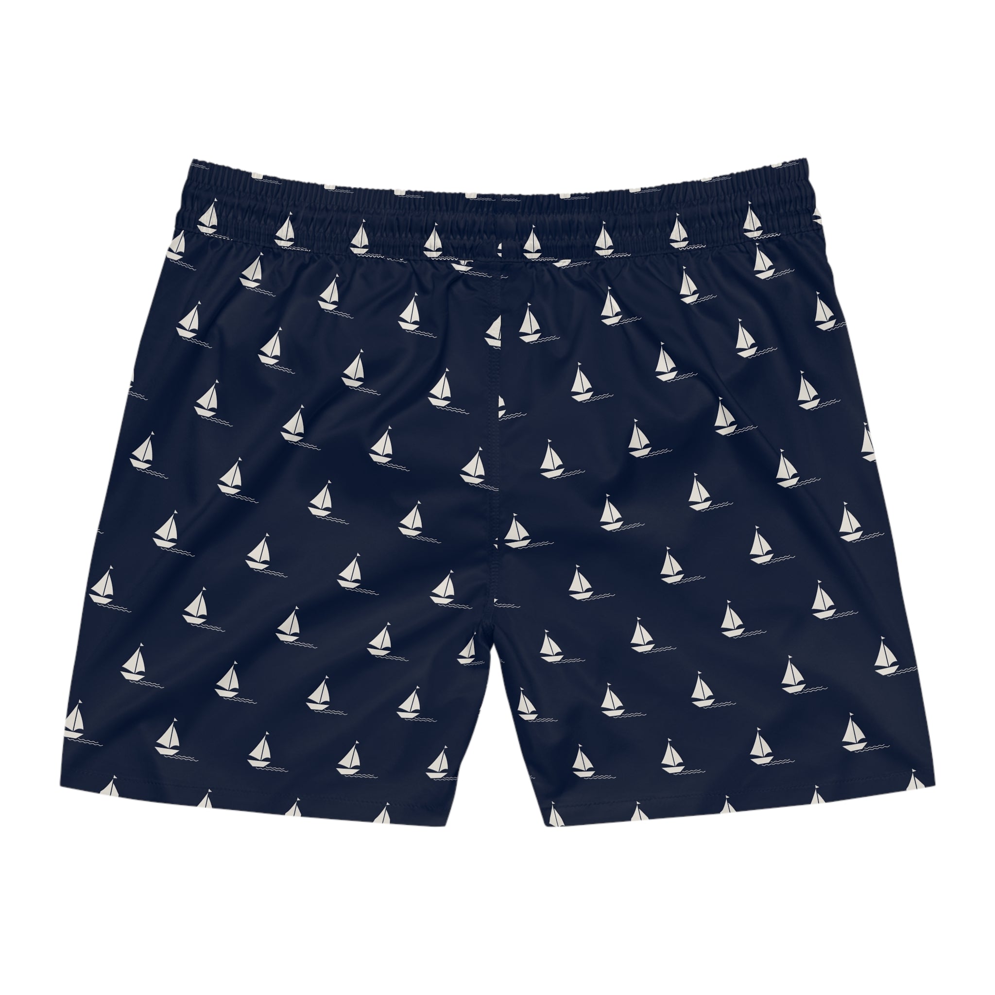 Men's Navy Sailboat Swim Shorts