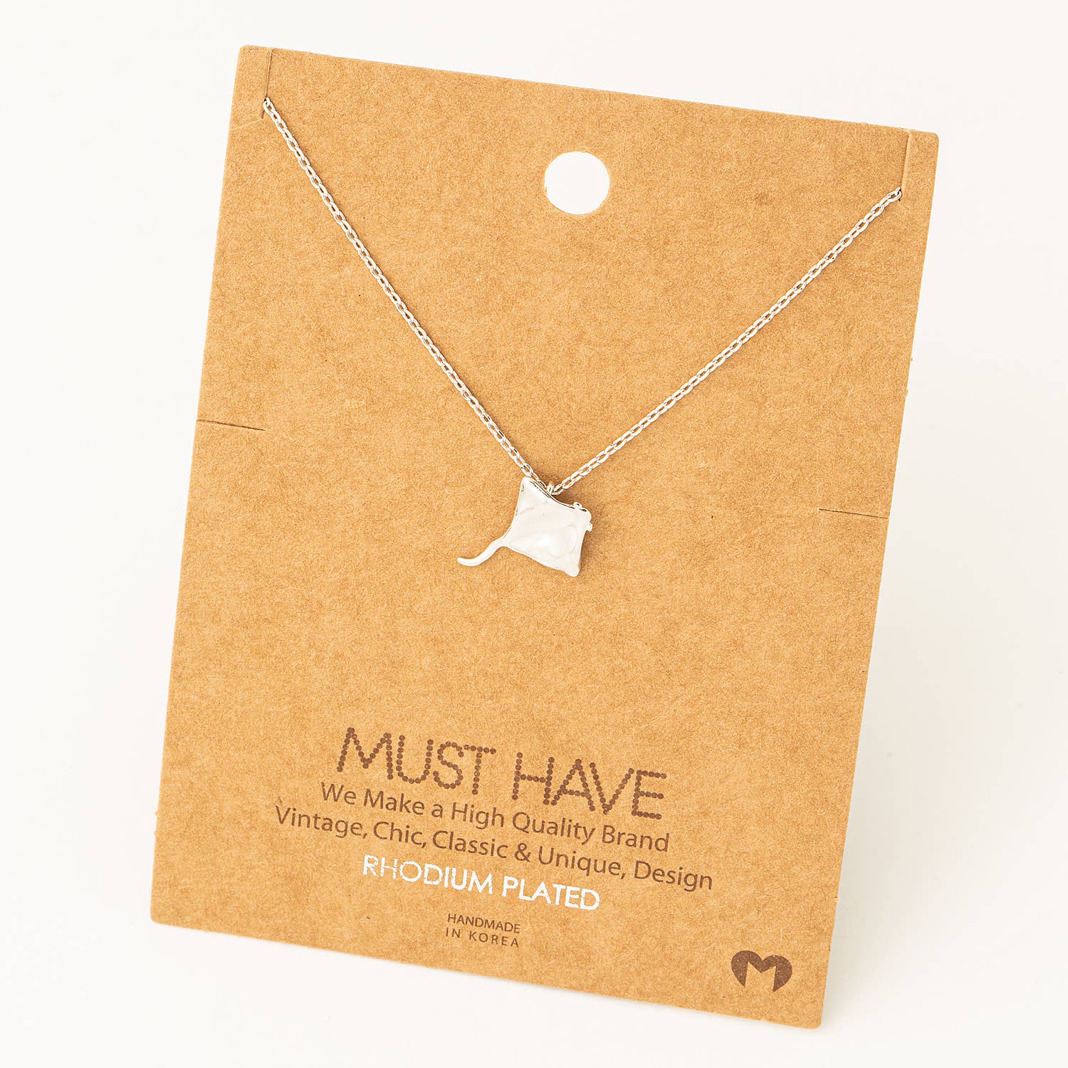Mini Sting Ray Pendant Necklace