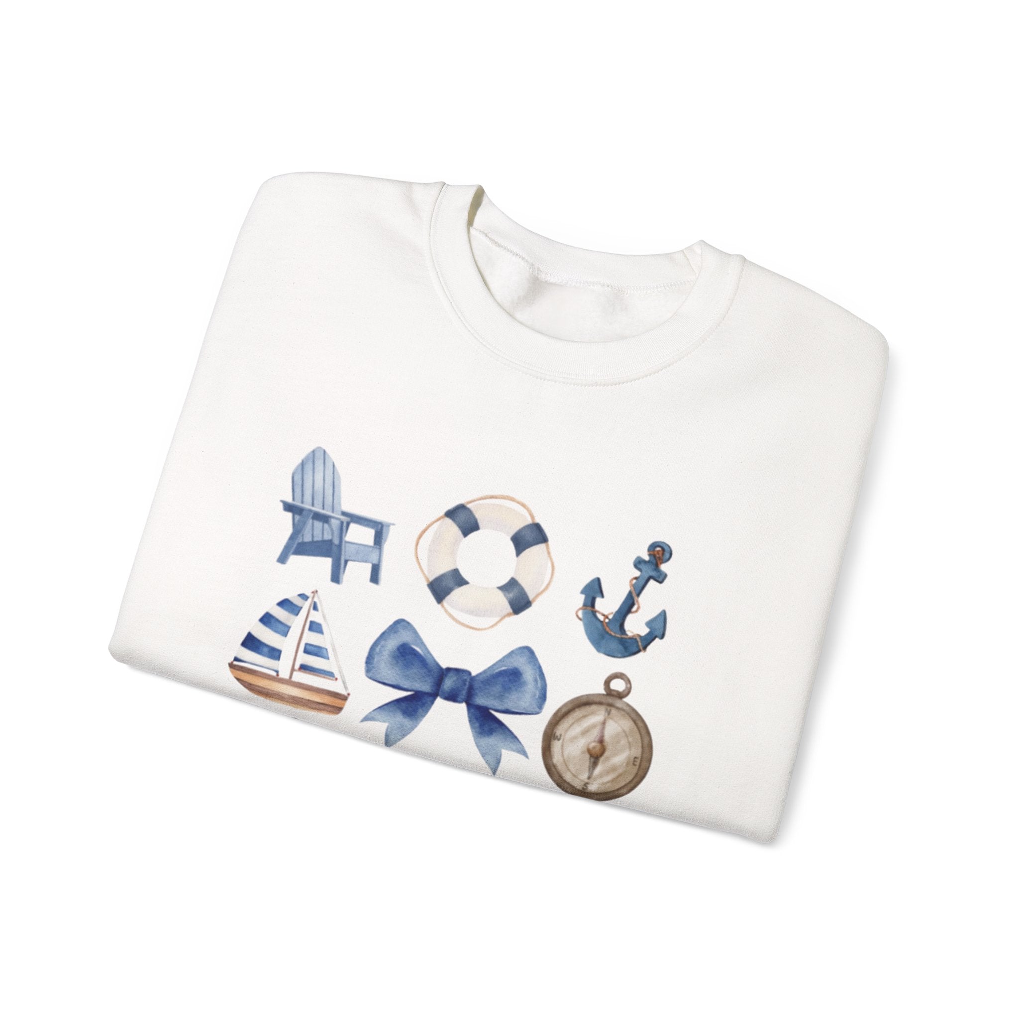 Boatin' Nautical Crewneck Sweatshirt