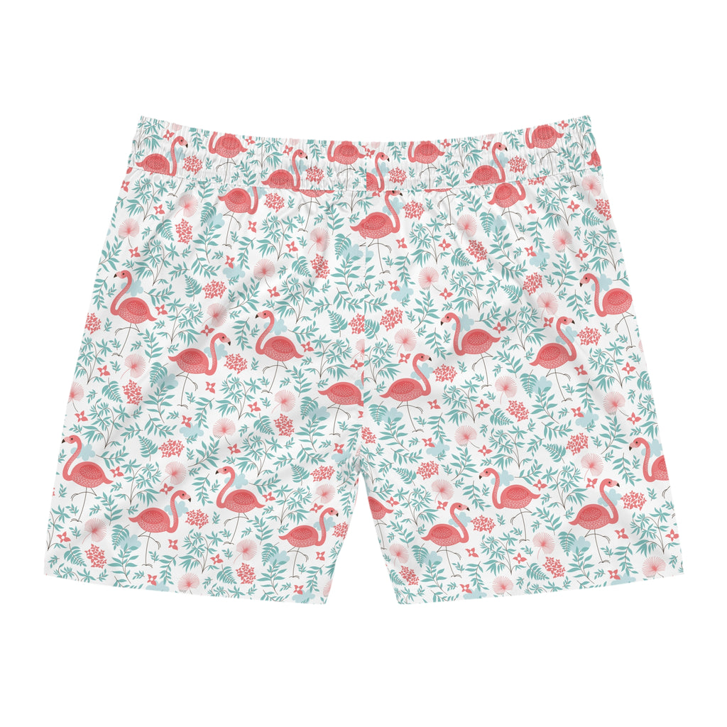 Mens Pink Flamingo Swim Shorts