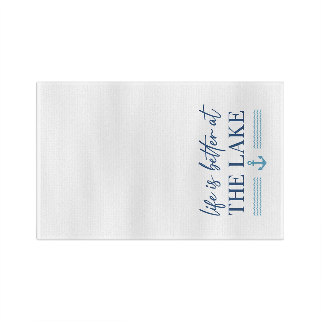 Life Is Better at the Lake Microfiber Tea Towel