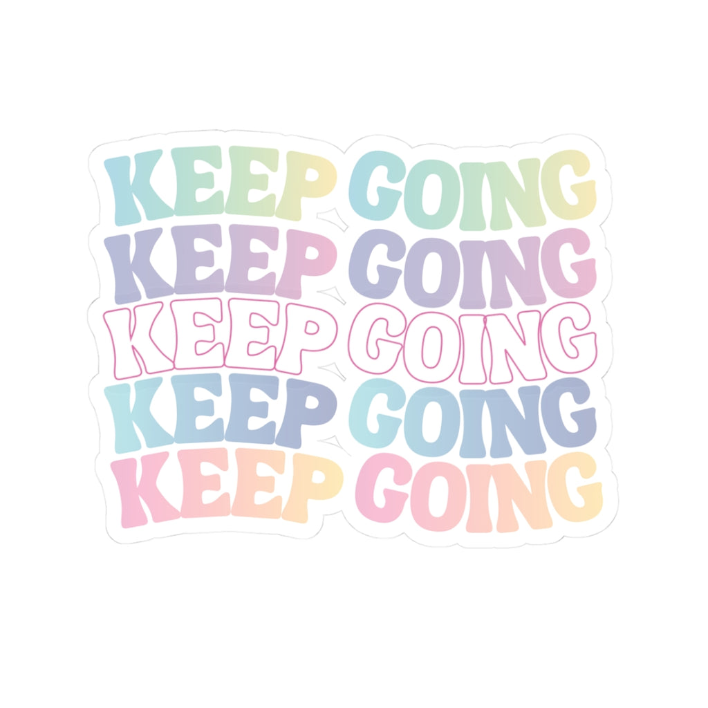 Keep Going Pastel Sticker