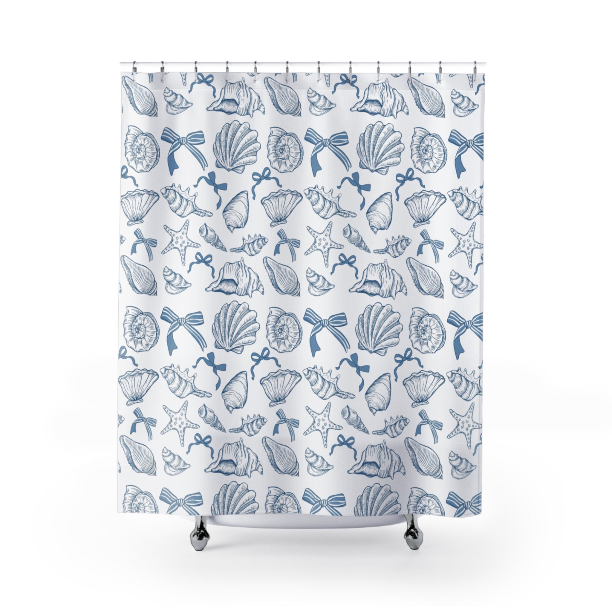 Seashell Pattern Shower Curtain