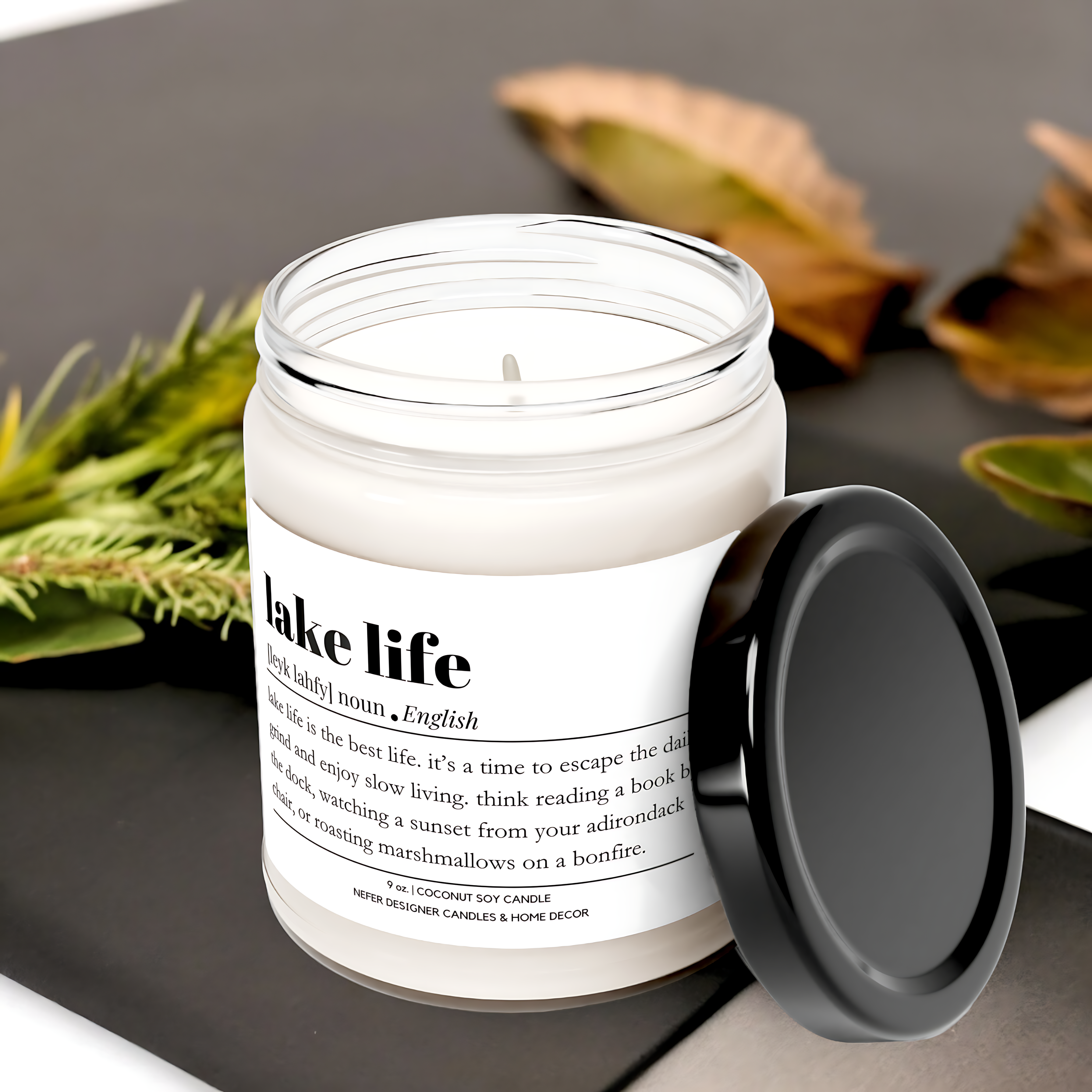 Lake Life Soy Candle | Lake Themed Home Decor