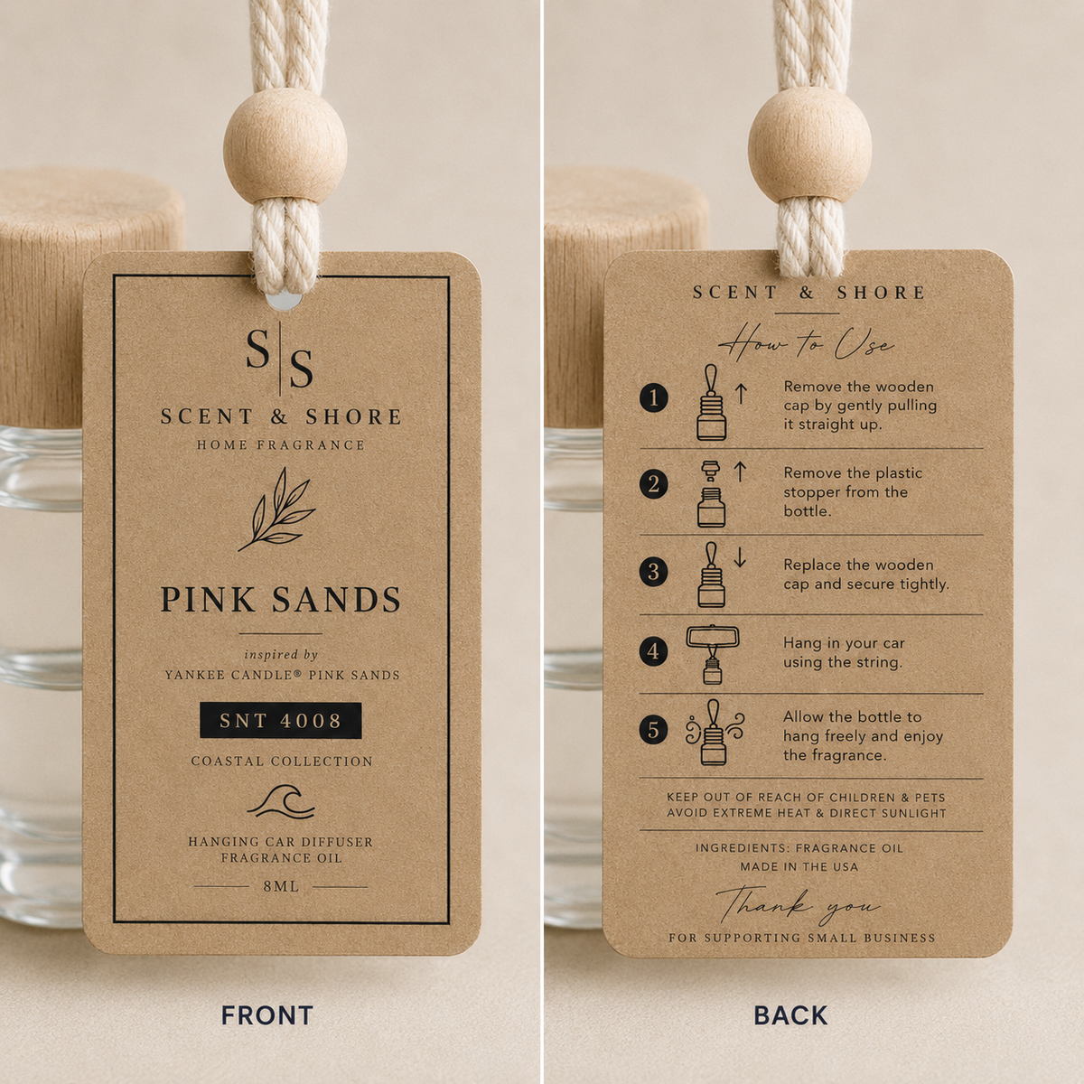 Hanging Car Diffusers | Multiple Scents
