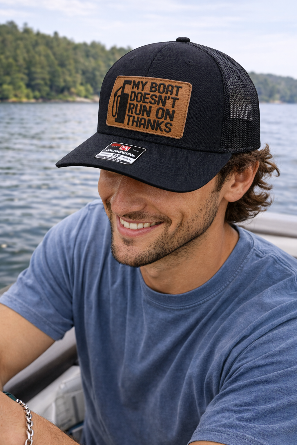 -PRE ORDER - "My Boat Doesn't Run On Thanks" Snapback Hat - SHIPS LATE MARCH/EARLY APRIL -
