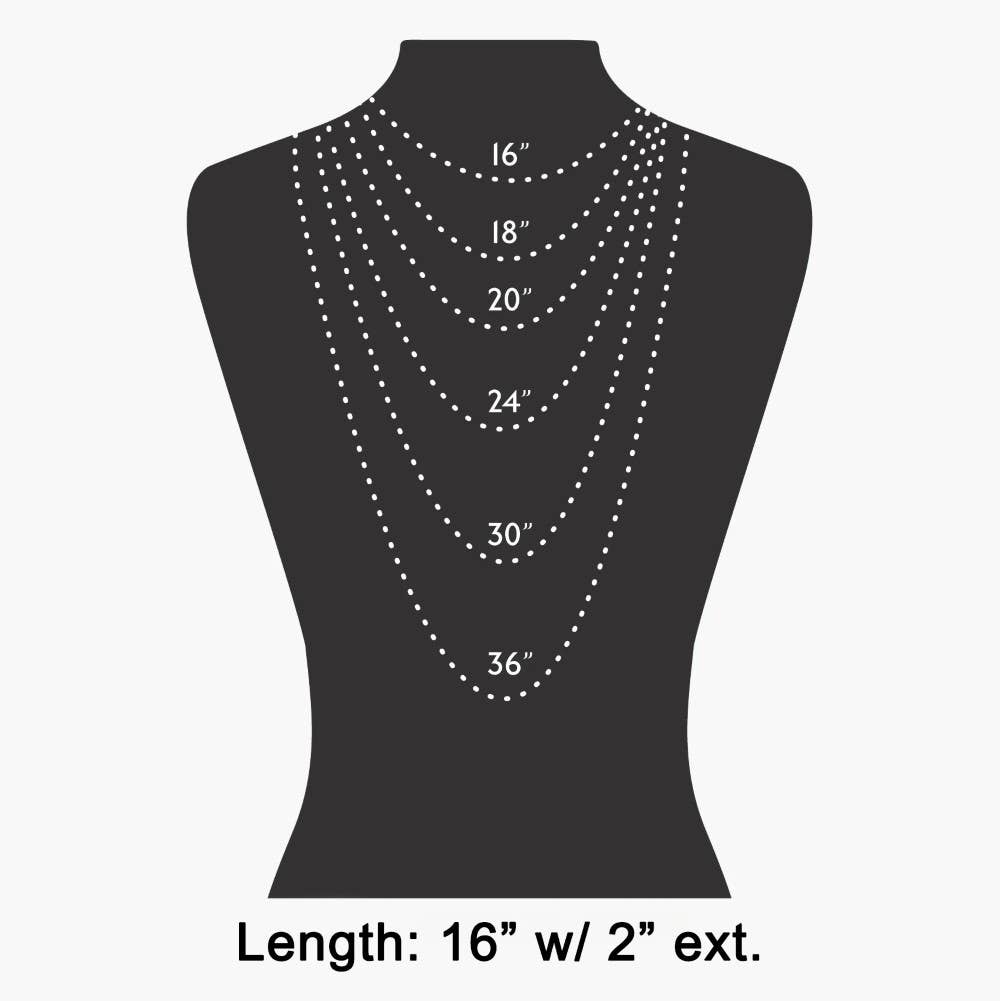 Sea Life And Stone Charm Dainty Chain Necklace