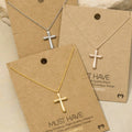 Gold Dipped Cross Pendant Necklace