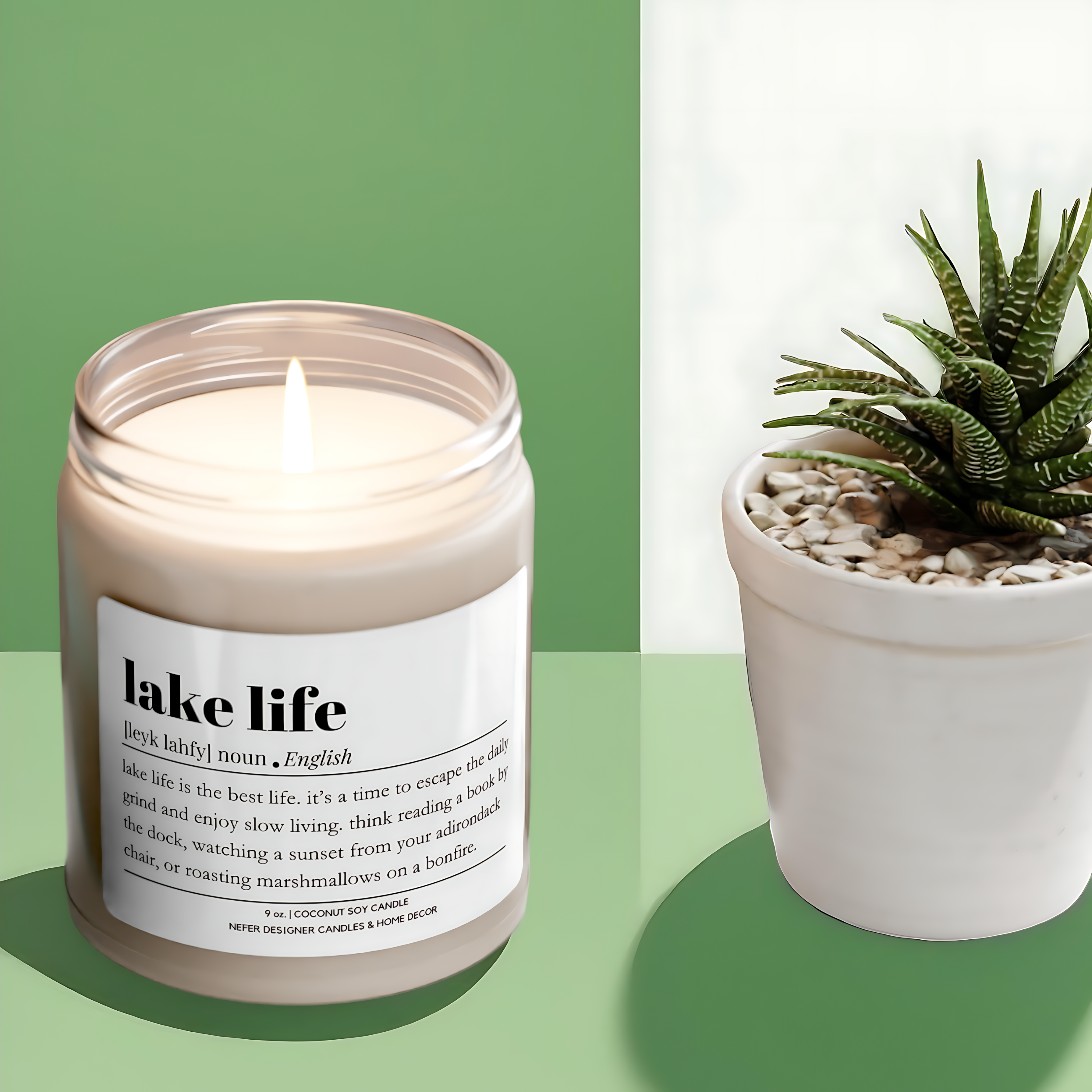 Lake Life Soy Candle | Lake Themed Home Decor